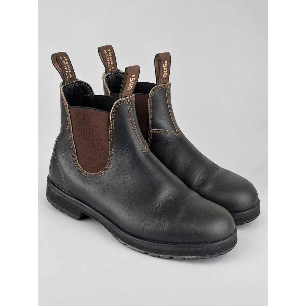 Blundstone 500 Chelsea Boots Women 9 Mens 7 Brown Leather Vibram Sole Ankle